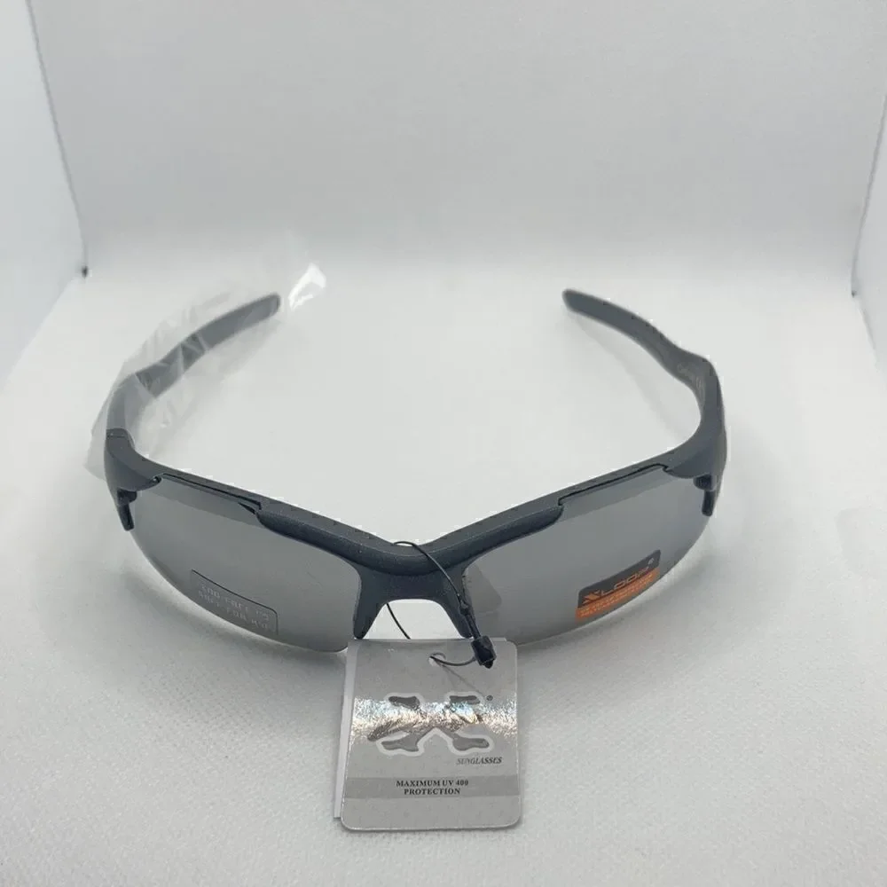 X-Loop Kids Boys Sport Wrap Semi Rimless Mirrored Lens Sunglasses
